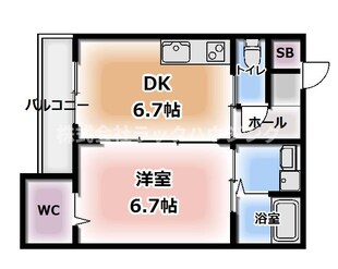 セラフィーメゾン郡元町の物件間取画像